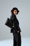 Vince Camuto Bolso Tote Negro Taormina - 100% Piel de Polivinilo Lujoso y Versátil